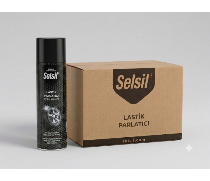 Selsil Lastik Parlatıcı Sprey 500 ml 24 Adet