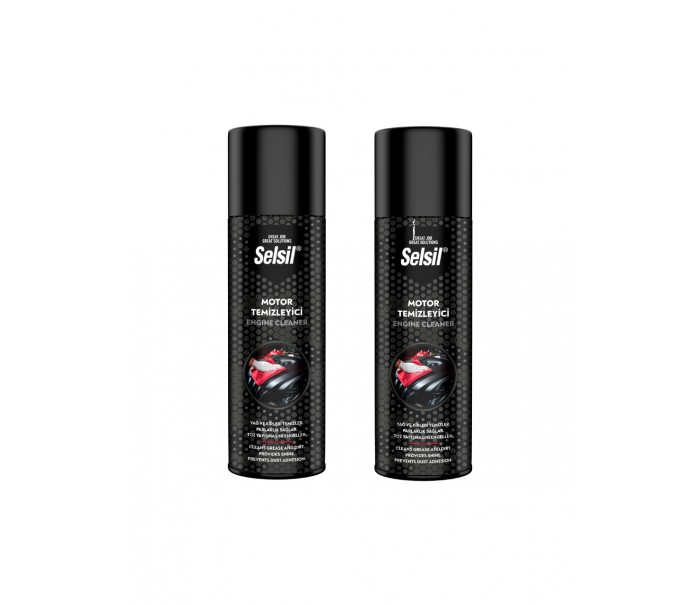 Selsil Motor Temizleme Spreyi 2 x 500 ml Derinlemesine Temizlik Araç Bakım Ürünü