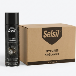 Selsil Sıvı Gres Yağlama Spreyi 24 Adet 500 ml (1 Koli)